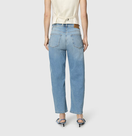 Mac Danni barrel jeans D411 scissor blue destroyed