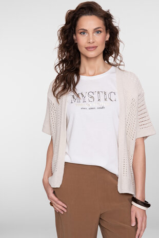 Geisha T-shirt "mystic" off-white/black 62141-41