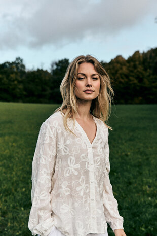 Freequent fqrandy-blouse Star Off-white