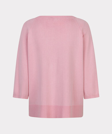 Esqualo Sweater wide sleeve basic knit Romance Rose