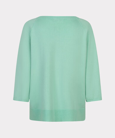 Esqualo Sweater wide sleeve basic knit Mint Green
