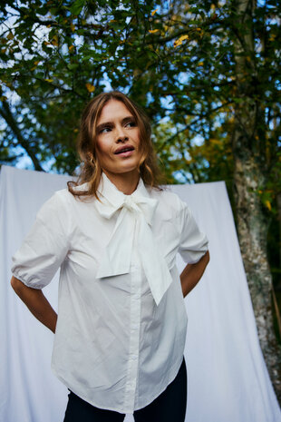 Freequent fqmalay-shirt Star Off-white