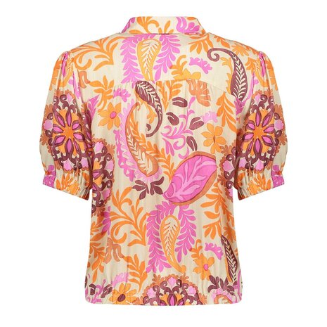 Geisha blouse orange/pink/sand 63499-20