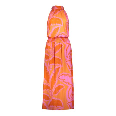 Geisha Dress halter fuchsia/orange 67358-70
