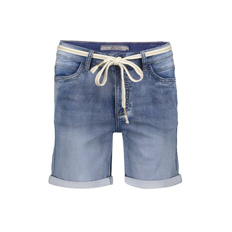 Geisha FRANCES Shorts denim mid blue denim