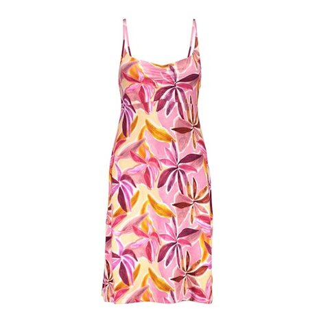 Geisha Dress NOA spaghetti jersey AOP  purple, pink 67150-60