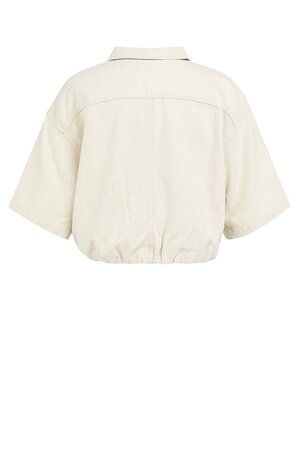 Yaya Denim look jacket cloud creme white
