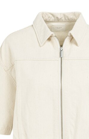 Yaya Denim look jacket cloud creme white