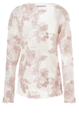 One Two Luxzuz Florana T-Shirt 708 White Sand