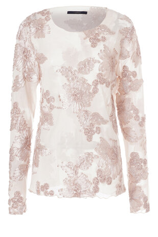 One Two Luxzuz Florana T-Shirt 708 White Sand