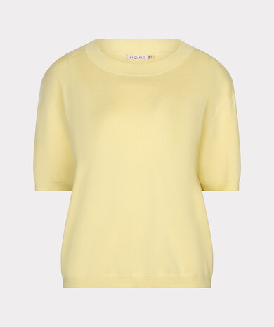 Esqualo Sweater s/slve basic knit Lemon
