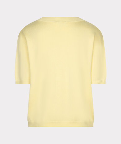 Esqualo Sweater s/slve basic knit Lemon