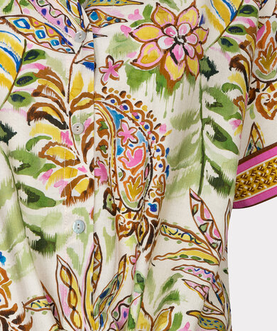 Esqualo Blouse knot Jungle print print