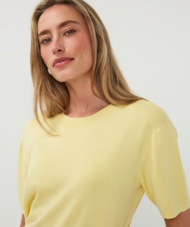 Esqualo Sweater s/slve basic knit Lemon