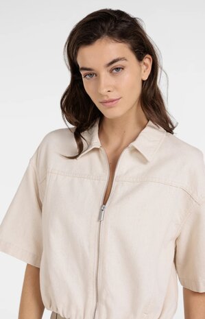 Yaya Denim look jacket cloud creme white