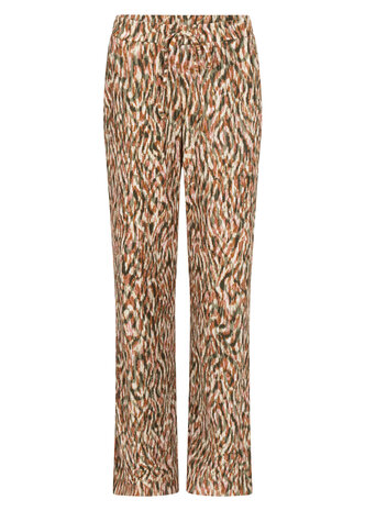 Tramontana Wide-Leg Trousers Animal Brush  PrintAloe
