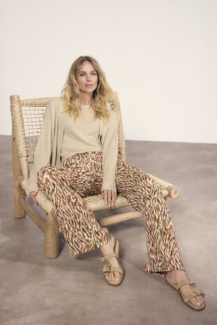 Tramontana Wide-Leg Trousers Animal Brush  PrintAloe
