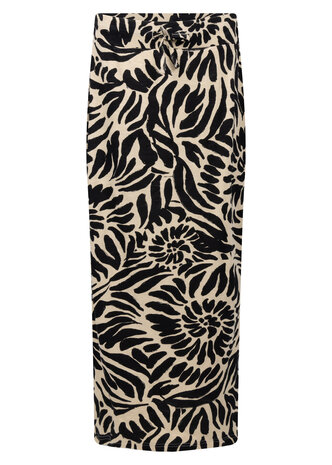 Tramontana Maxi Skirt Safari Bloom  PrintBlack&Pebble