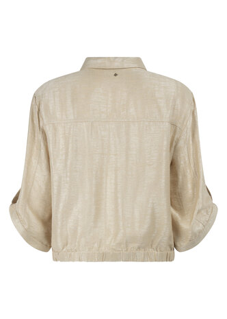 Tramontana Shimmer RollUp Sleeve Jacket  Pebble