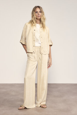 Tramontana Shimmer RollUp Sleeve Jacket  Pebble