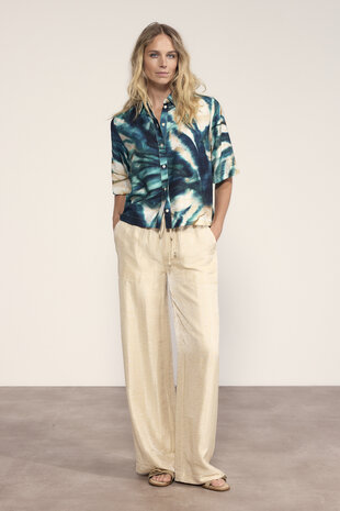 Tramontana Shimmer WideLeg Trousers  Pebble