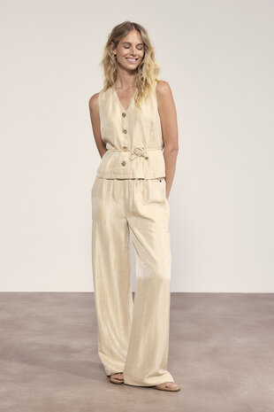 Tramontana Shimmer WideLeg Trousers  Pebble