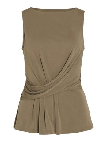 Vila vimodala boat neck s/l top/vol/bfs Cub