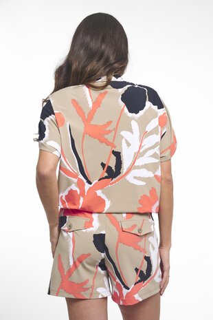 Zoso Georgina sage/coral top