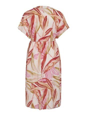 Vila vilimia pri v-neck s/s midi dress/pb Fiji Flower OLA