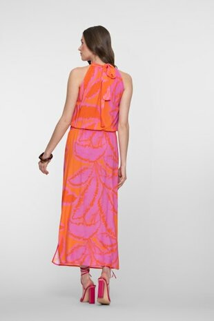 Geisha Dress halter fuchsia/orange 67358-70