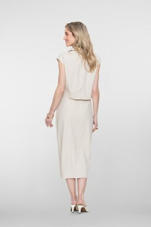 Geisha Skirt ecru linnen raw 66300-10