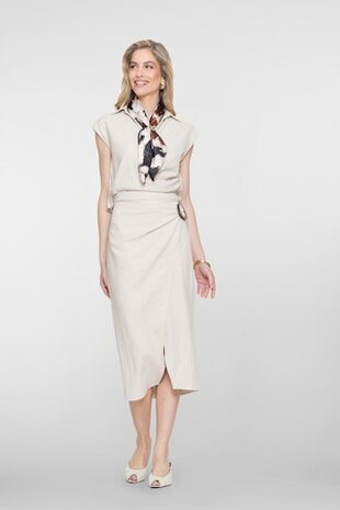 Geisha Skirt ecru linnen raw 66300-10