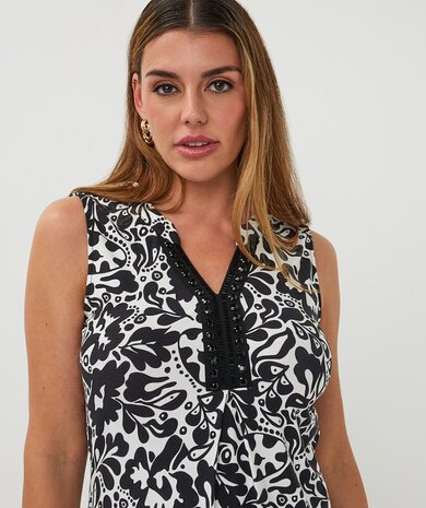 Esqualo Dress slv/lss Golden print