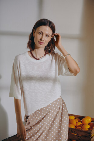 Freequent fqvicki-pullover Brilliant white