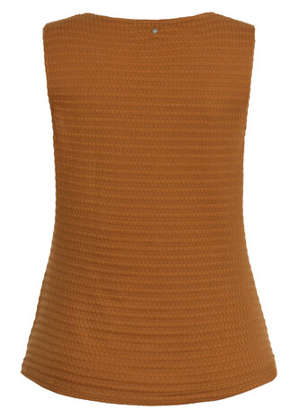 Tramontana Sleeveless Top Twisted Neckl.  Kombucha