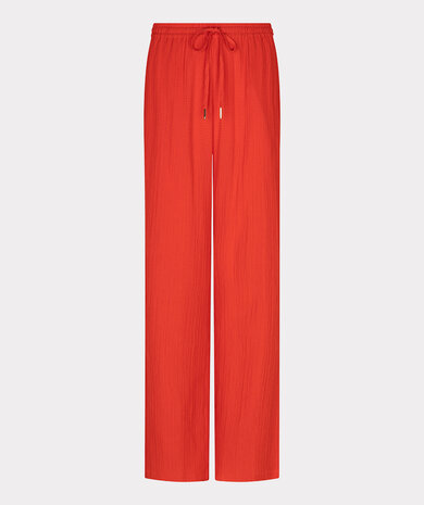 Esqualo Trousers fancy crinkle red