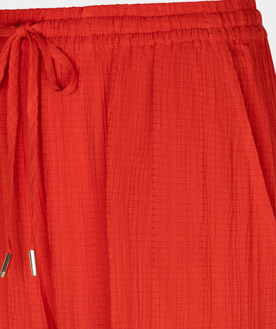 Esqualo Trousers fancy crinkle red
