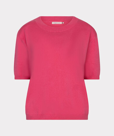 Esqualo Sweater s/slve basic knit pink