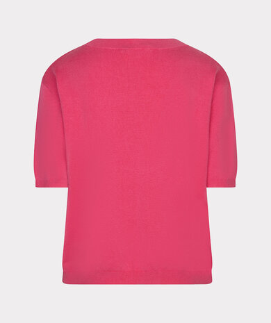 Esqualo Sweater s/slve basic knit pink