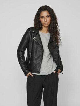 Vila vicara coated jacket - noos Black