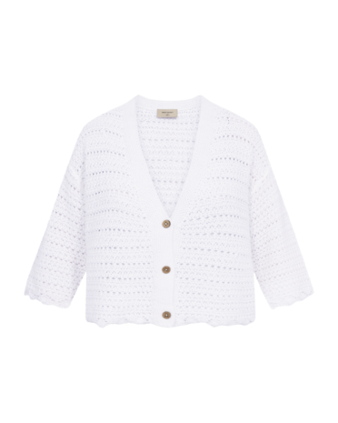 Freequent fqgrscalivi-cardigan Brilliant white