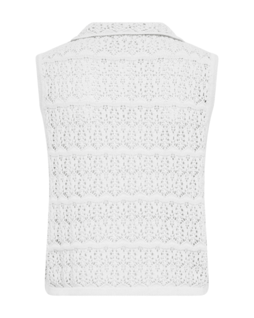 Freequent fqfraya-waistcoat Brilliant white
