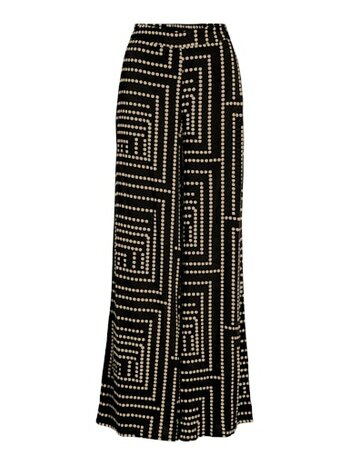Vila vifrelli kleo hw loose pants Black Beauty TRAVERTINE DOTS