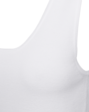 Freequent fqeshelene-top Brilliant white