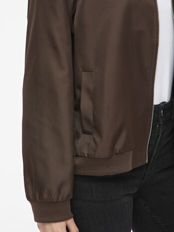 Vila vipapaya l/s bomber jacket - noos Coffee Bean