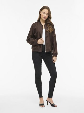 Vila vipapaya l/s bomber jacket - noos Coffee Bean