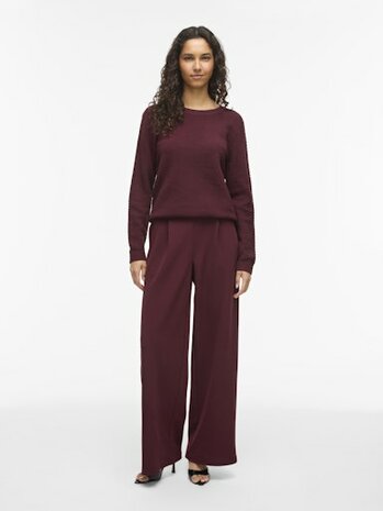 Vila vidalo o-neck l/s knit top- noos Port Royale