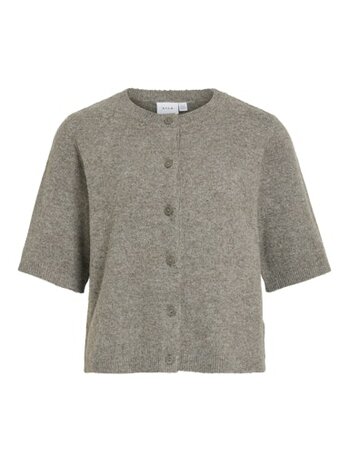 Vila viliga 2/4 o-neck knit cardigan - noos Falcon MELANGE