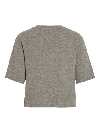 Vila viliga 2/4 o-neck knit cardigan - noos Falcon MELANGE