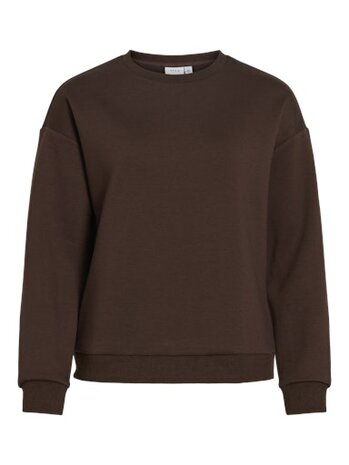 Vila visandy l/s sweat top - noos Coffee Bean